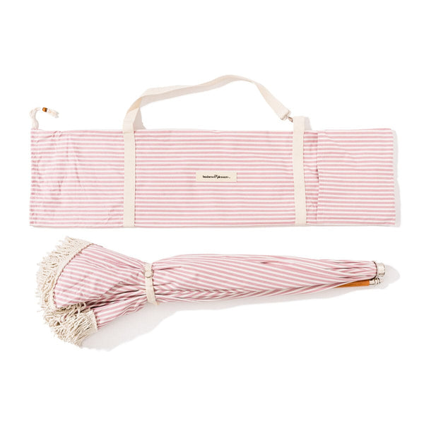 The Premium Beach Umbrella / Lauren's Pink Stripe