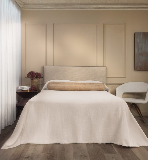 Rain Linen King Bedspread