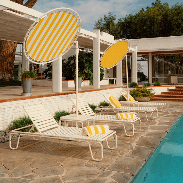 The Beach Towel / Crew Mimosa Yellow Stripe