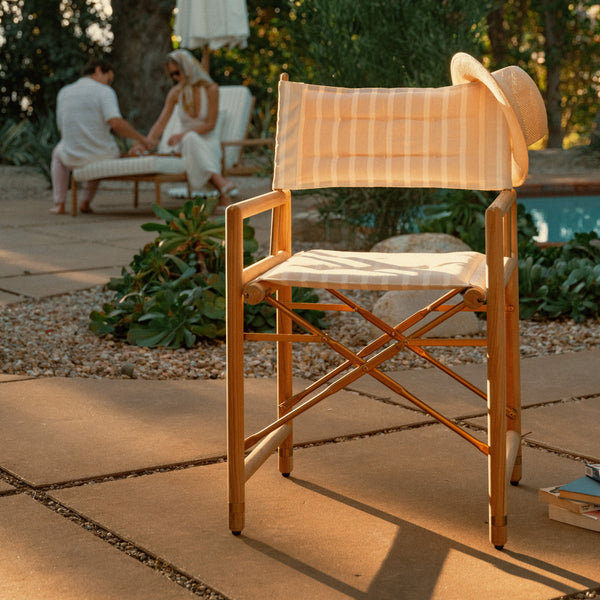 The WES Directors Chair / Monaco Natural Stripe