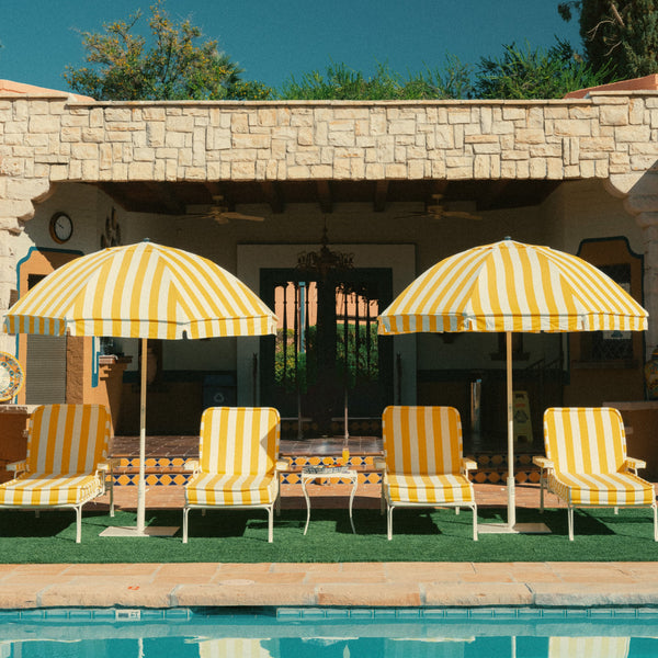 The Patio Umbrella / Crew Mimosa Yellow Stripe