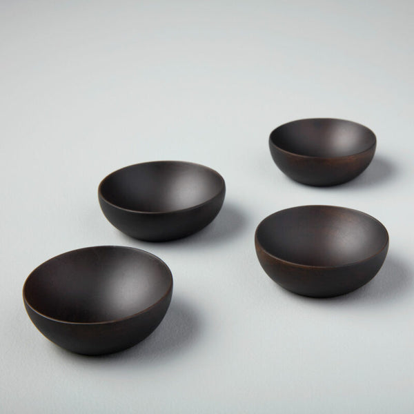 Ebony Bowls - Set of 4