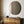 Rustic Black Round Mirror