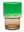Green + Amber Tumbler Glass