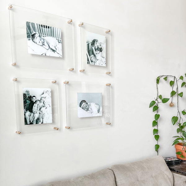 Double Panel Quattro Set of 4 Floating Frames