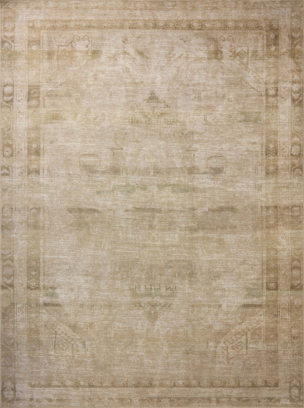Amber Lewis x Loloi Cambria Natural / Jade 8'-6" x 11'-6" Area Rug