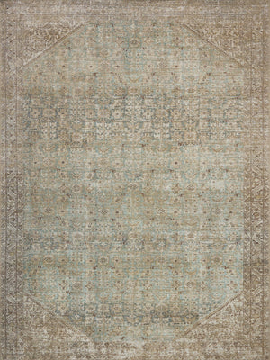 Amber Lewis x Loloi Cambria Aqua / Natural 8'-6" x 11'-6" Area Rug