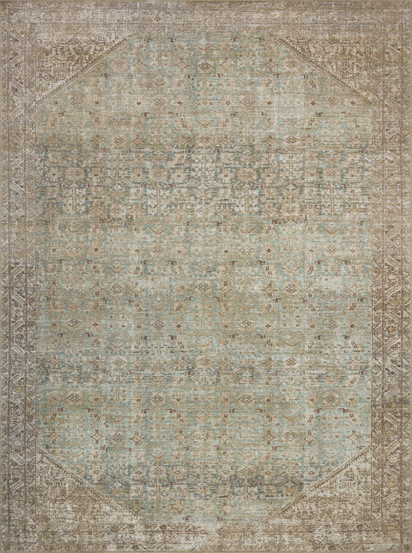 Amber Lewis x Loloi Cambria Aqua / Natural 8'-6" x 11'-6" Area Rug