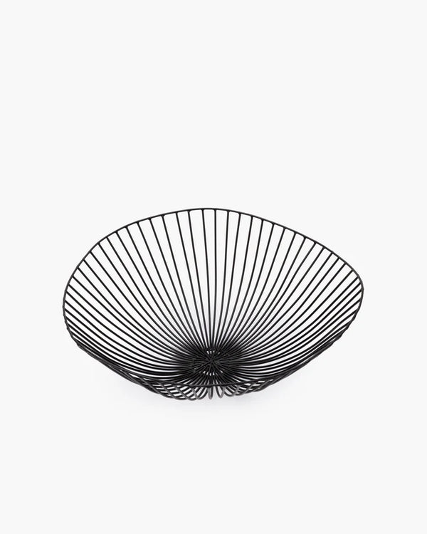 Cesira Black Metal Wire Basket