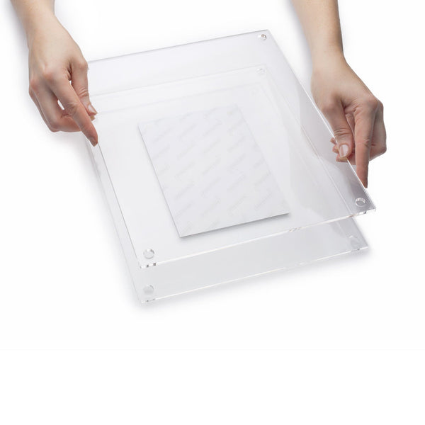 Double Panel Quattro Set of 4 Floating Frames