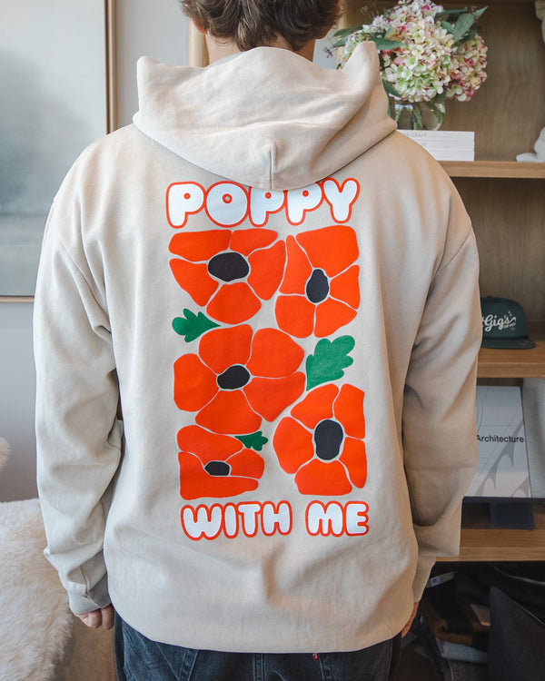 Poppy With Me Back Print Hoodie