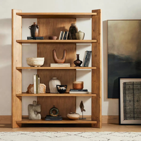 Smoked Pine Bookcase