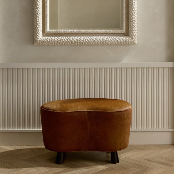 Hair on Hide Ottoman