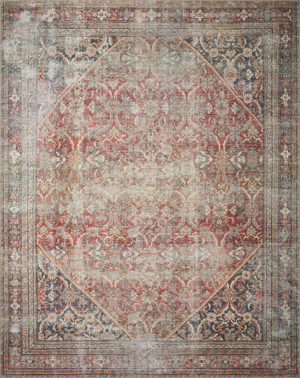 Amber Lewis x Loloi Georgie Red / Navy 8'-4" x 11'-6" Area Rug