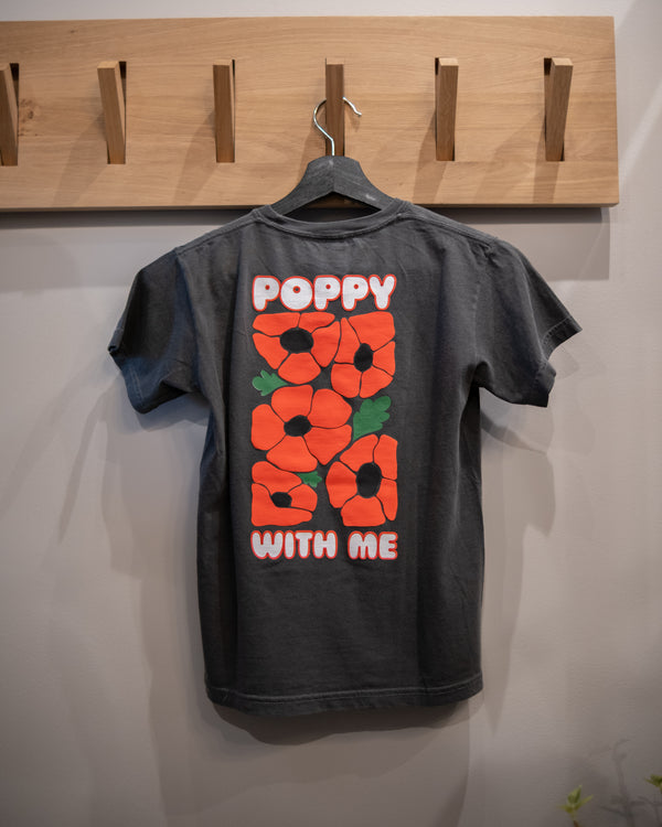 Kids Poppy with Me Back Print T Shirt