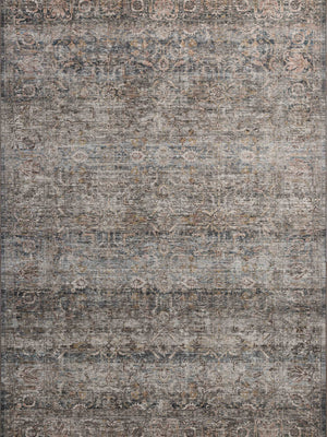 Amber Lewis x Loloi Josie  Dove / Gold 9'-0" x 12'-0" Machine Washable Area Rug