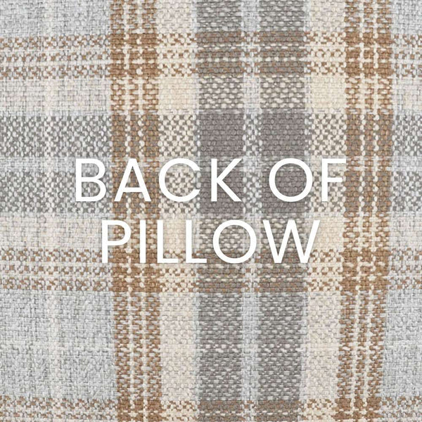 Faux Leather and Plaid Pillow