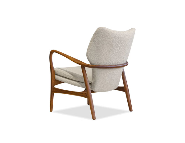 Cream Boucle Lounge Chair