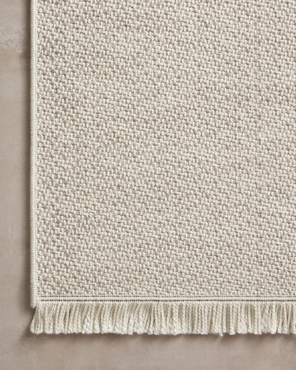 Amber Lewis x Loloi Malibu Ivory / Dove 2'-3" x 3'-9" Accent Rug
