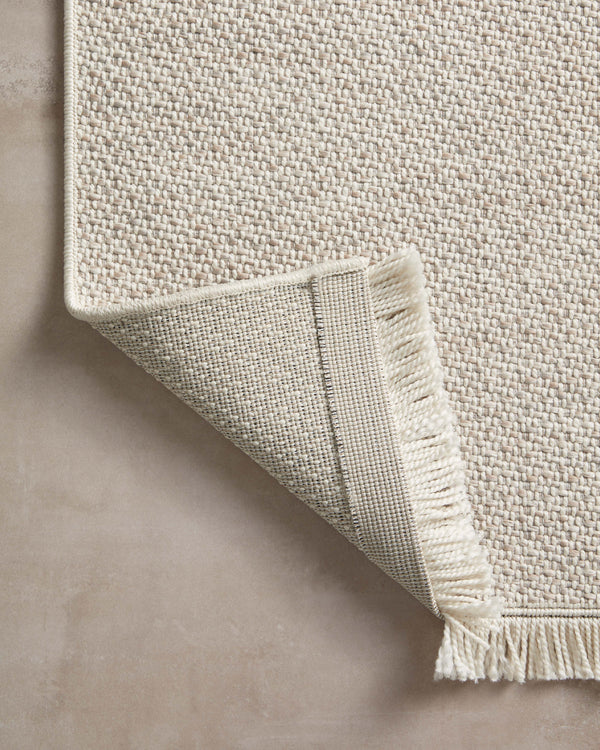Amber Lewis x Loloi Malibu Ivory / Dove 2'-3" x 3'-9" Accent Rug