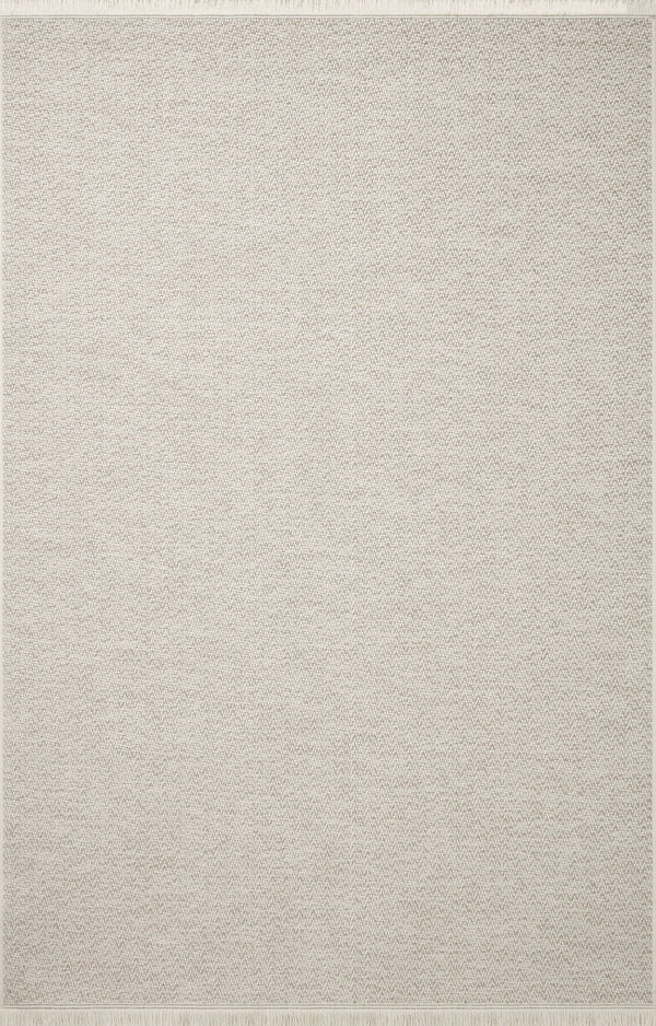 Amber Lewis x Loloi Malibu Ivory / Dove 8'-10" x 12'-2" Area Rug
