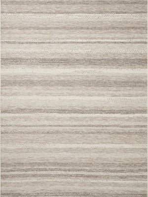 Amber Lewis x Loloi Malibu Ivory / Dove 6'-4" x 9'-2" Area Rug