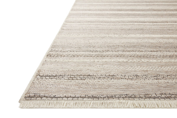 Amber Lewis x Loloi Malibu Ivory / Dove 6'-4" x 9'-2" Area Rug