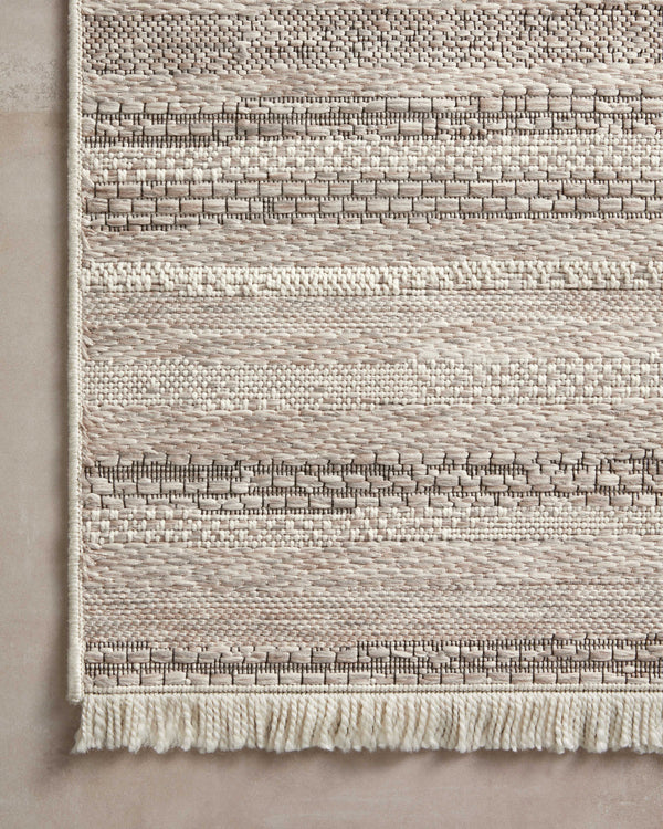 Amber Lewis x Loloi Malibu Ivory / Dove 8'-10" x 12'-2" Area Rug