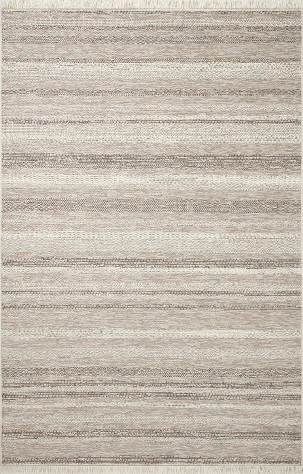 Amber Lewis x Loloi Malibu Ivory / Dove 11'-4" x 15' Area Rug
