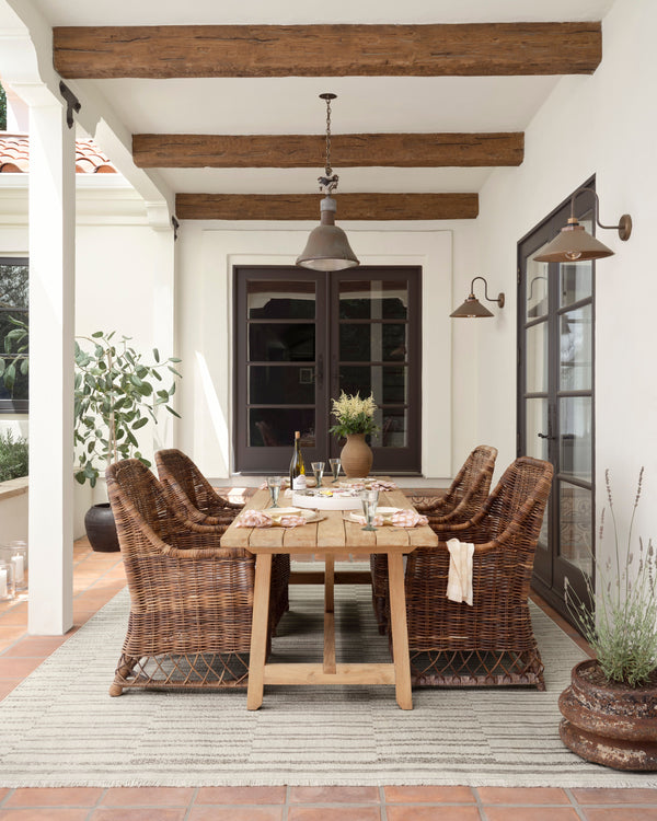 Amber Lewis x Loloi Malibu Ivory / Dove 2'-3" x 7'-7" Runner Rug