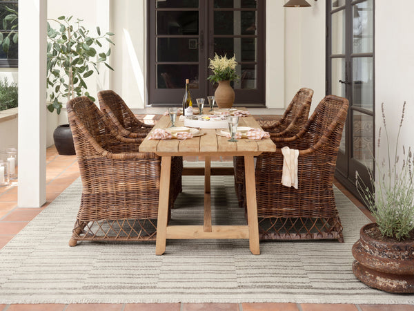 Amber Lewis x Loloi Malibu Ivory / Dove 2'-3" x 7'-7" Runner Rug