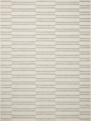 Amber Lewis x Loloi Malibu Ivory / Dove 3'-9" x 5'-9" Accent Rug