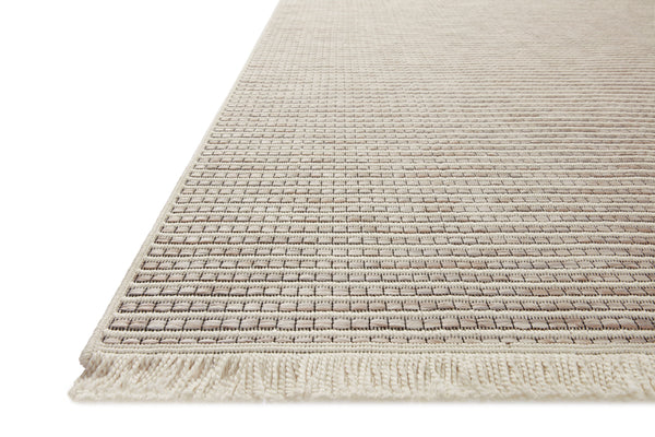 Amber Lewis x Loloi Malibu Ivory / Dove 6'-4" x 9'-2" Area Rug