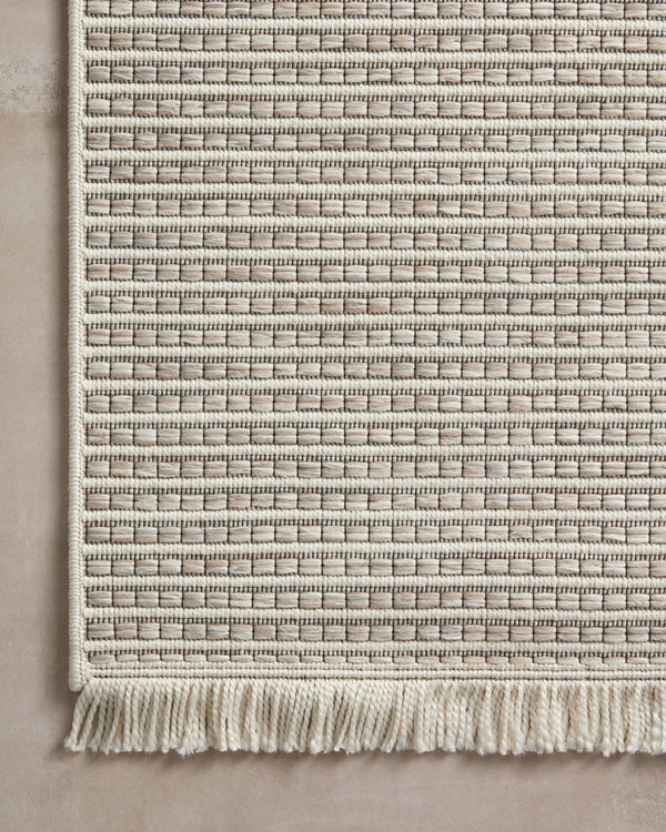 Amber Lewis x Loloi Malibu Ivory / Dove 6'-4" x 9'-2" Area Rug