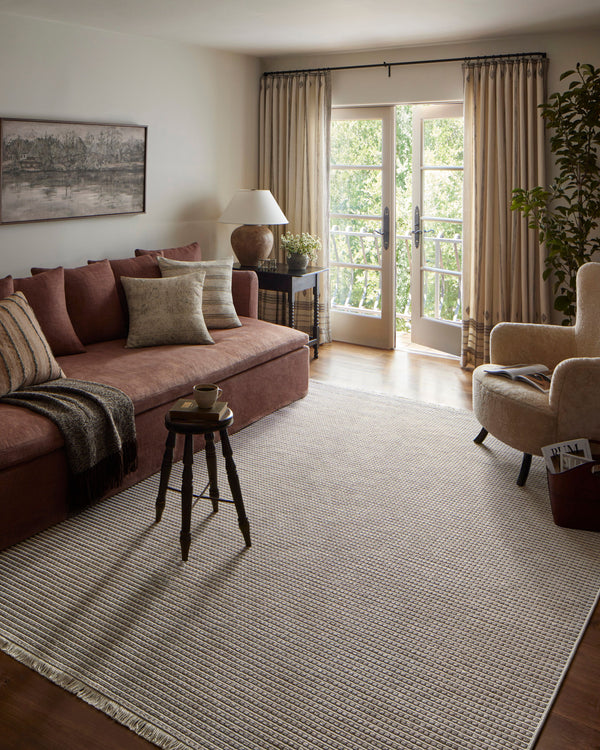 Amber Lewis x Loloi Malibu Ivory / Dove 2'-3" x 10'-0" Runner Rug