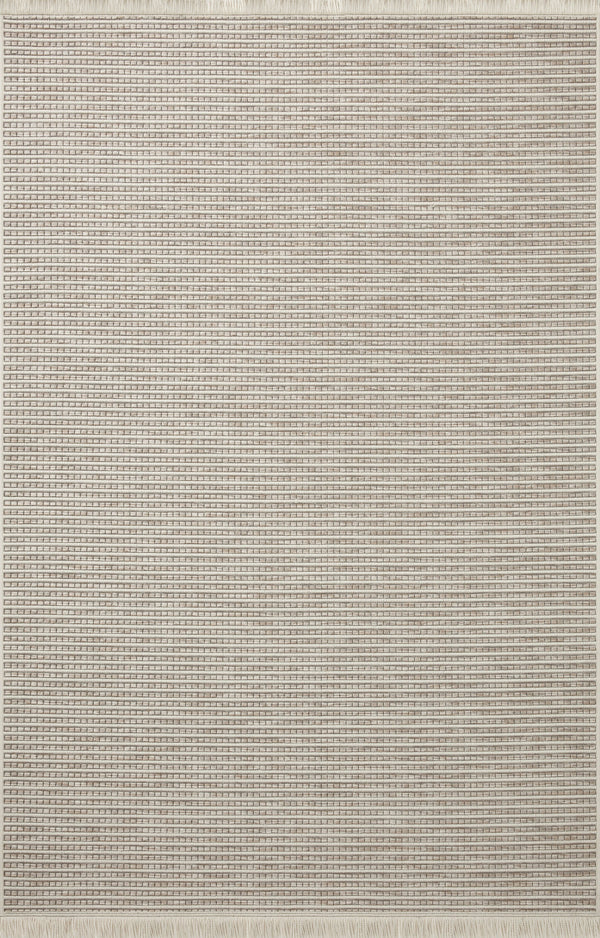 Amber Lewis x Loloi Malibu Ivory / Dove 2'-3" x 7'-7" Runner Rug