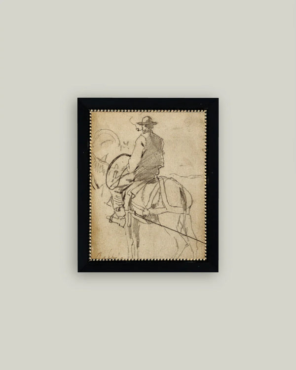 Man Riding a Horse