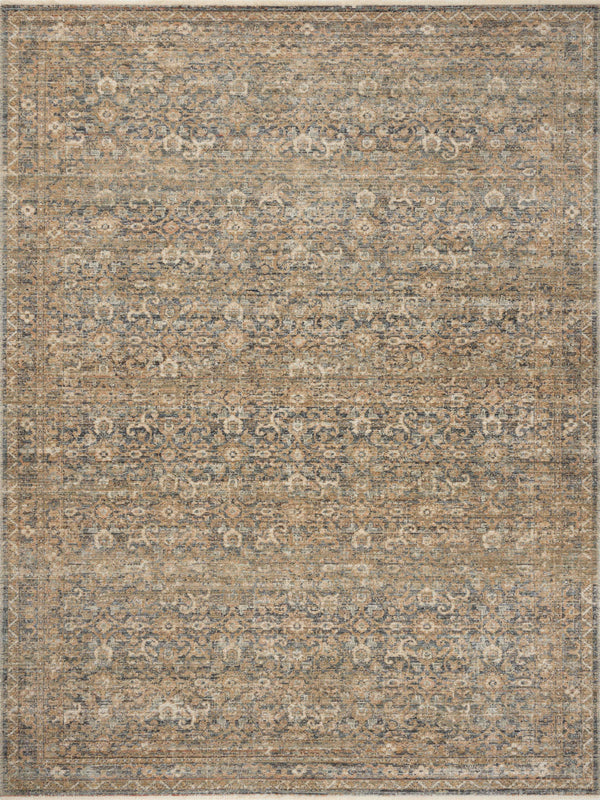 Amber Lewis x Loloi Molly Denim / Gold 9'-6" x 13'-6" Area Rug