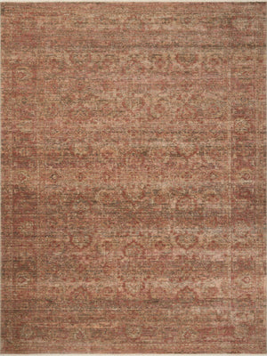 Amber Lewis x Loloi Molly Brick / Bark 9'-6" x 13'-6" Area Rug