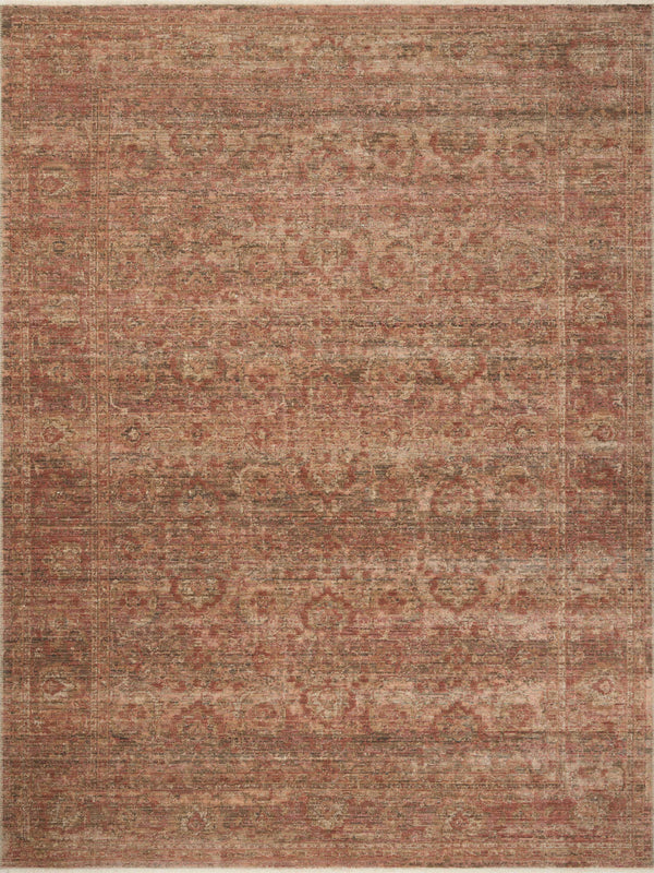 Amber Lewis x Loloi Molly Brick / Bark 9'-6" x 13'-6" Area Rug