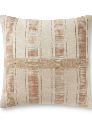 Amber Lewis x Loloi PAL0003 Cream / Multi 22" x 22" Cover w/Poly Pillow