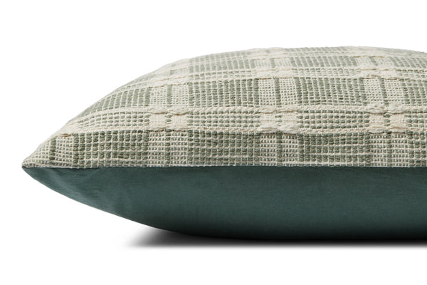 Amber Lewis x Loloi PAL0004 Green 22" x 22" Cover Only Pillow