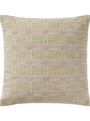 Amber Lewis x Loloi PAL0005 Ivory / Beige 22" x 22" Cover w/Poly Pillow
