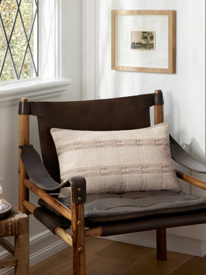 Amber Lewis x Loloi PAL0008 Natural 13" x 21" Cover w/Poly Pillow