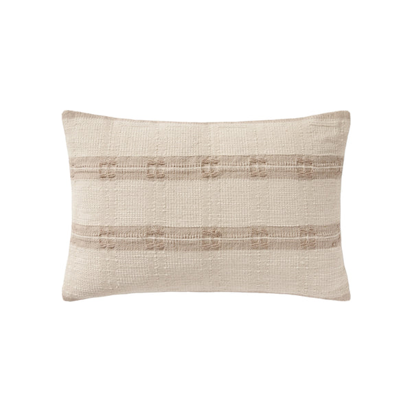 Amber Lewis x Loloi PAL0008 Natural 13" x 21" Cover w/Poly Pillow