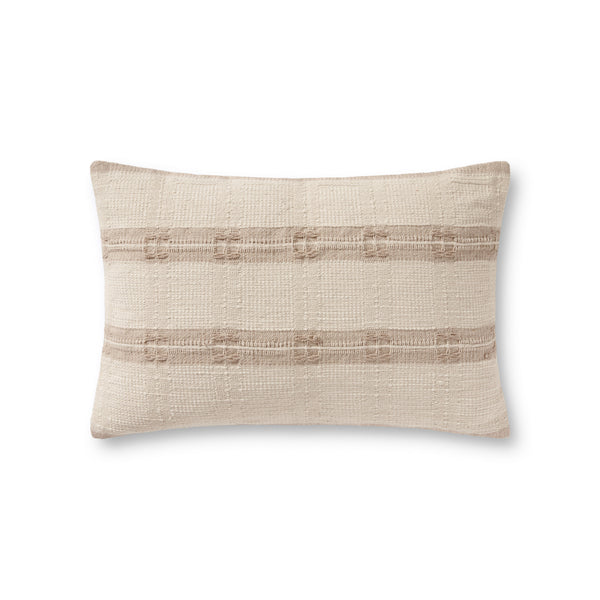Amber Lewis x Loloi PAL0008 Natural 13" x 21" Cover w/Poly Pillow