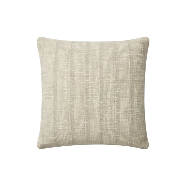 Angela Rose x Loloi Joshua Ivory / Grey 18'' x 18'' Cover w/Poly Pillow