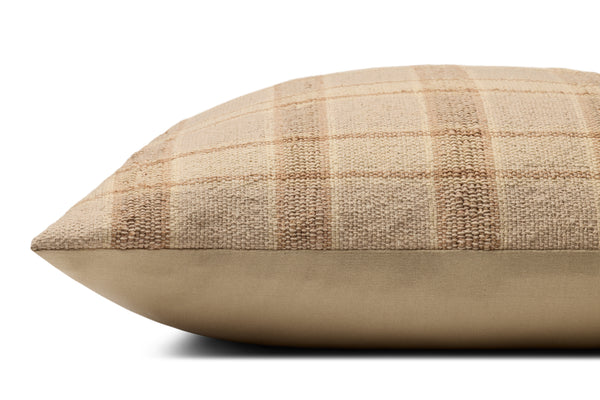Amber Lewis x Loloi Golden Natural / Multi 22'' x 22'' Pillow Cover Only