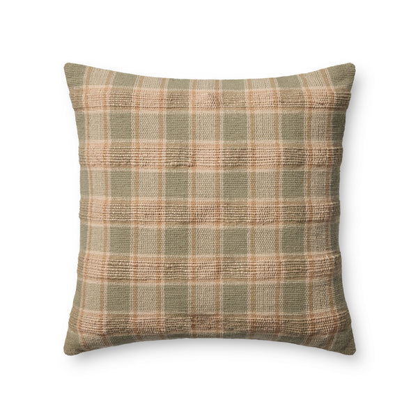 Amber Lewis x Loloi Golden Olive / Multi 20'' x 20'' Pillow Cover Only