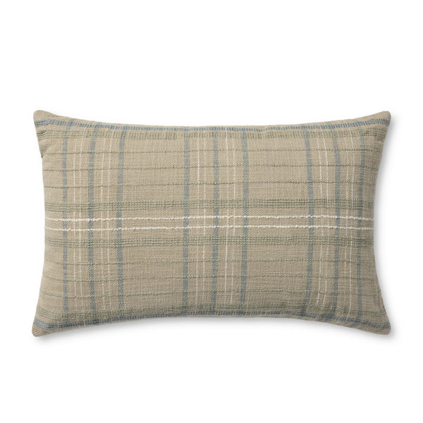 Amber Lewis x Loloi Avalon Blue / Multi 13'' x 21'' Cover w/Down Pillow